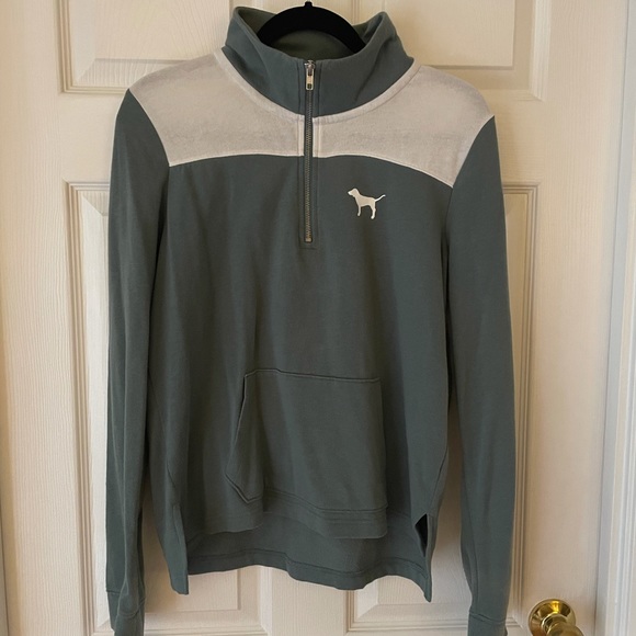 Victoria Secret PINK Quarter Zip Sweater - Picture 1 of 5
